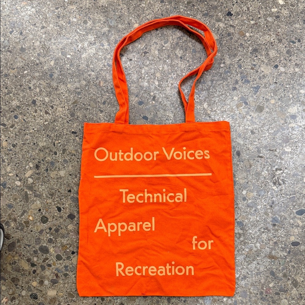 Outdoor Voices Vibrant Orange Technical Houston Tote